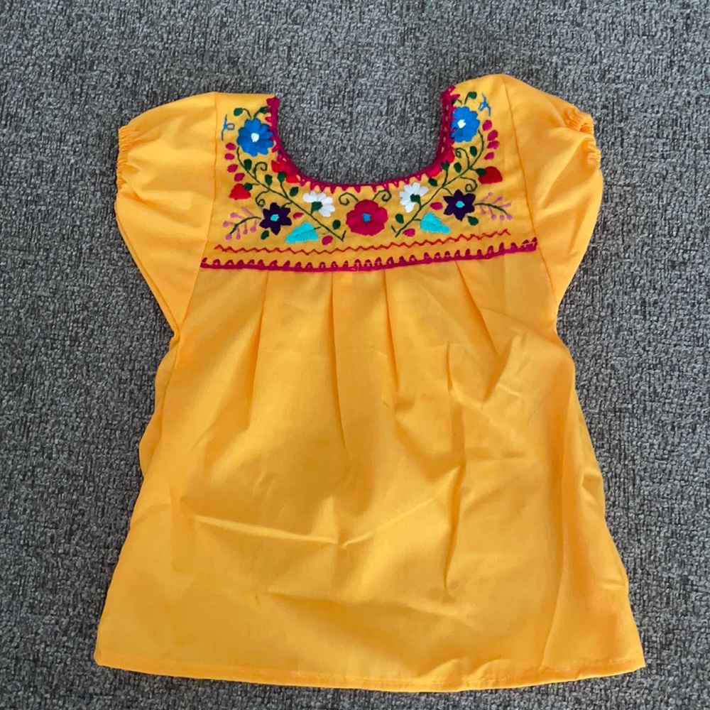 Baby and toddler blouses hand embroidered
